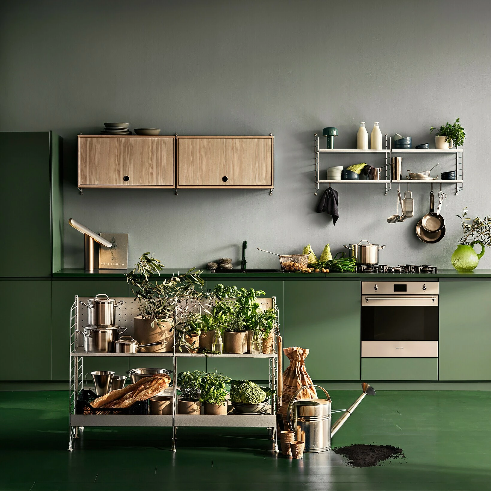 String System Schrankelement Mit Klapptür 78x30cm 4 String System Schrankelement Mit Klapptür 78x30cm – Bild 2