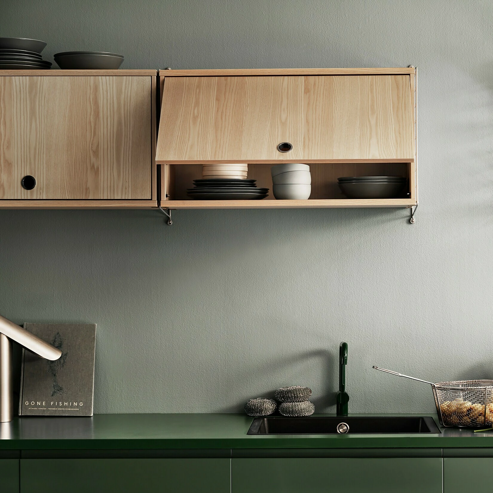 String System Schrankelement Mit Klapptür 78x30cm 5 String System Schrankelement Mit Klapptür 78x30cm – Bild 3