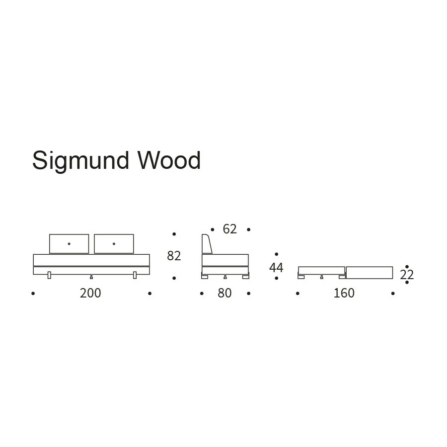 Innovation Sigmund Schlafsofa Eiche 200x84cm 13 Innovation Sigmund Schlafsofa Eiche 200x84cm – Bild 11